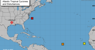 Meteorólogos de EE.UU. vigilan el desarrollo de tres sistemas en el Atlántico