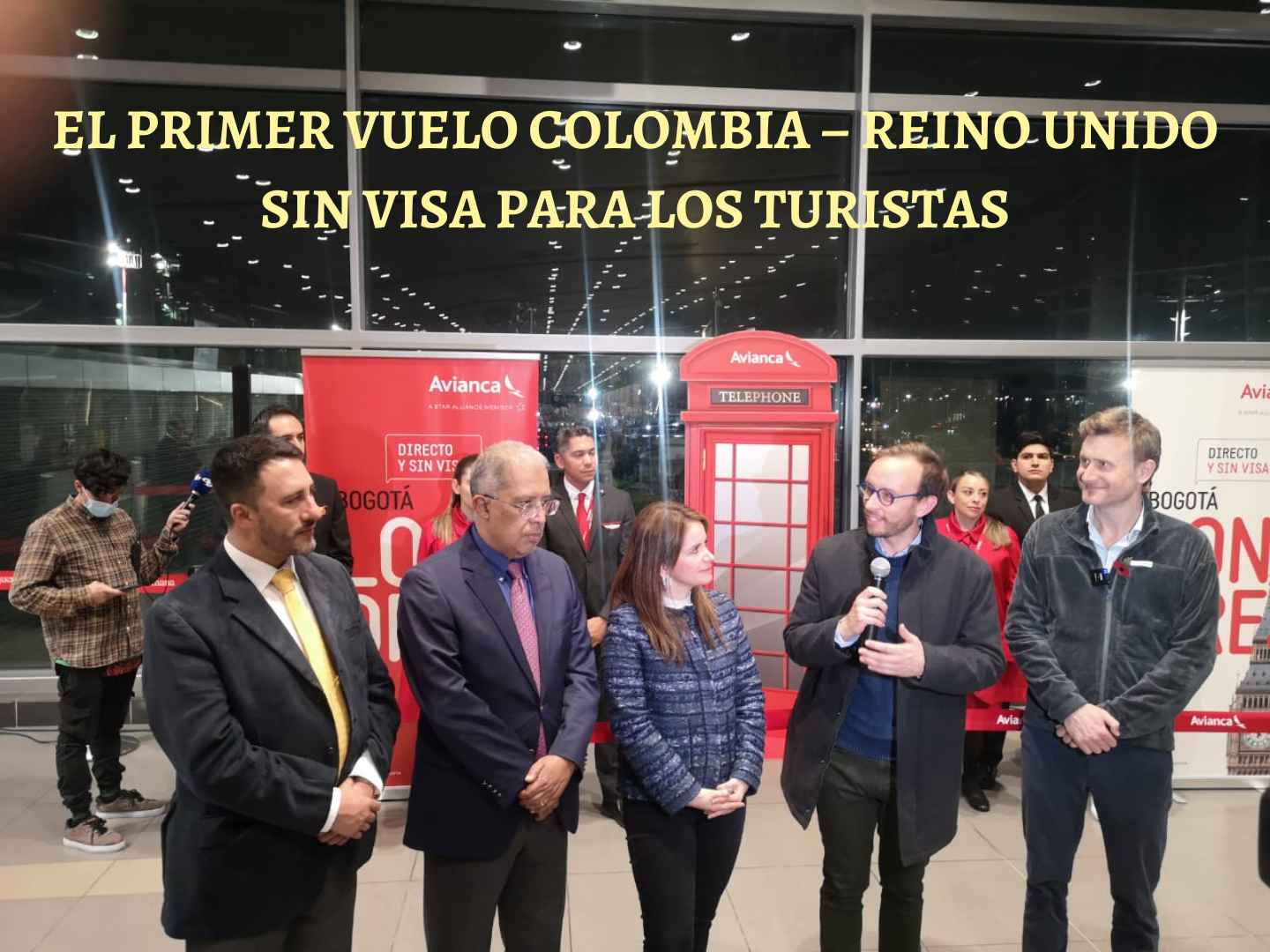 el primer vuelo Colombia – Reino Unido sin visa para los turistas