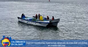 Fueron rescatadas 3 personas después de tres días perdidos en medio del mar